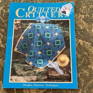 BOOK- QUILTED CRITTERS-OXMOOR HOUSE 1995 48pgs